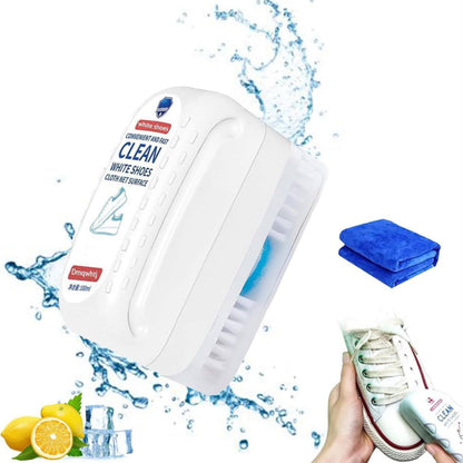 2-in-1 Shoe Cleaning Brush with Sponge
