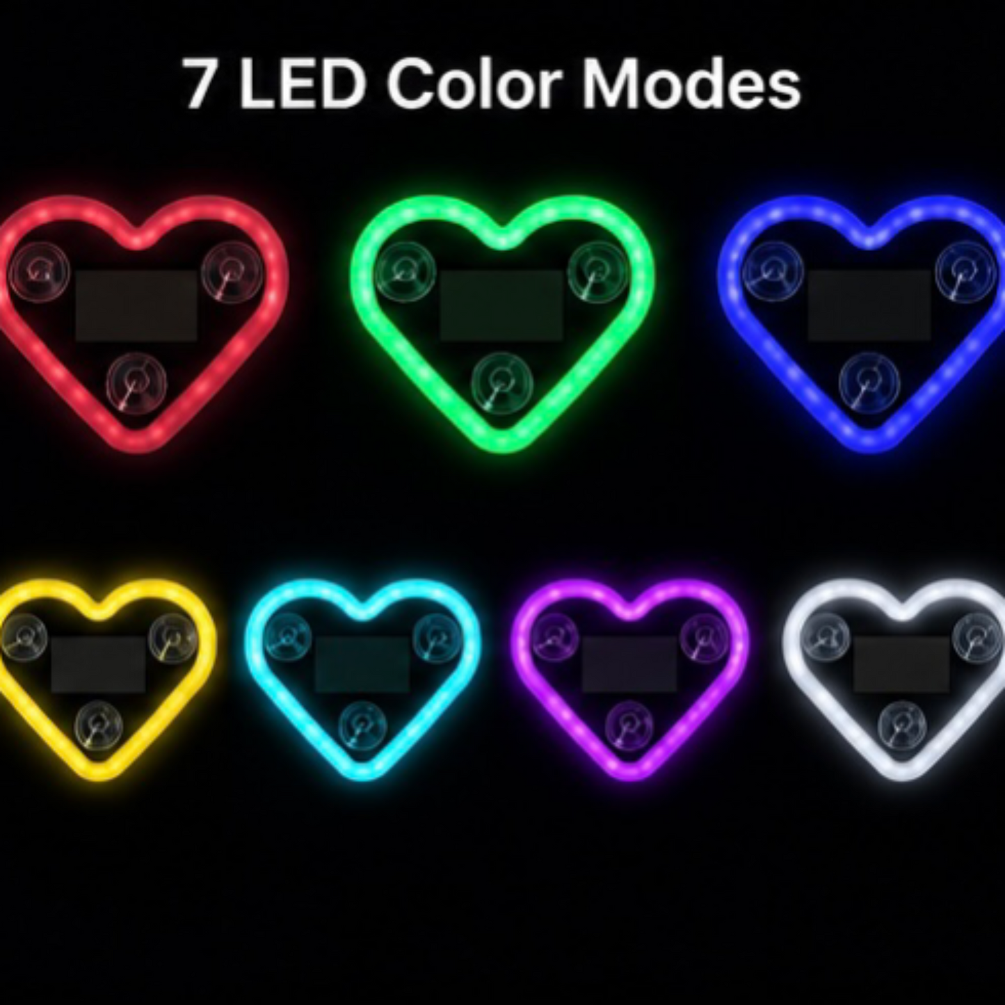 HeartGlow™ Solar LED Car Window Light