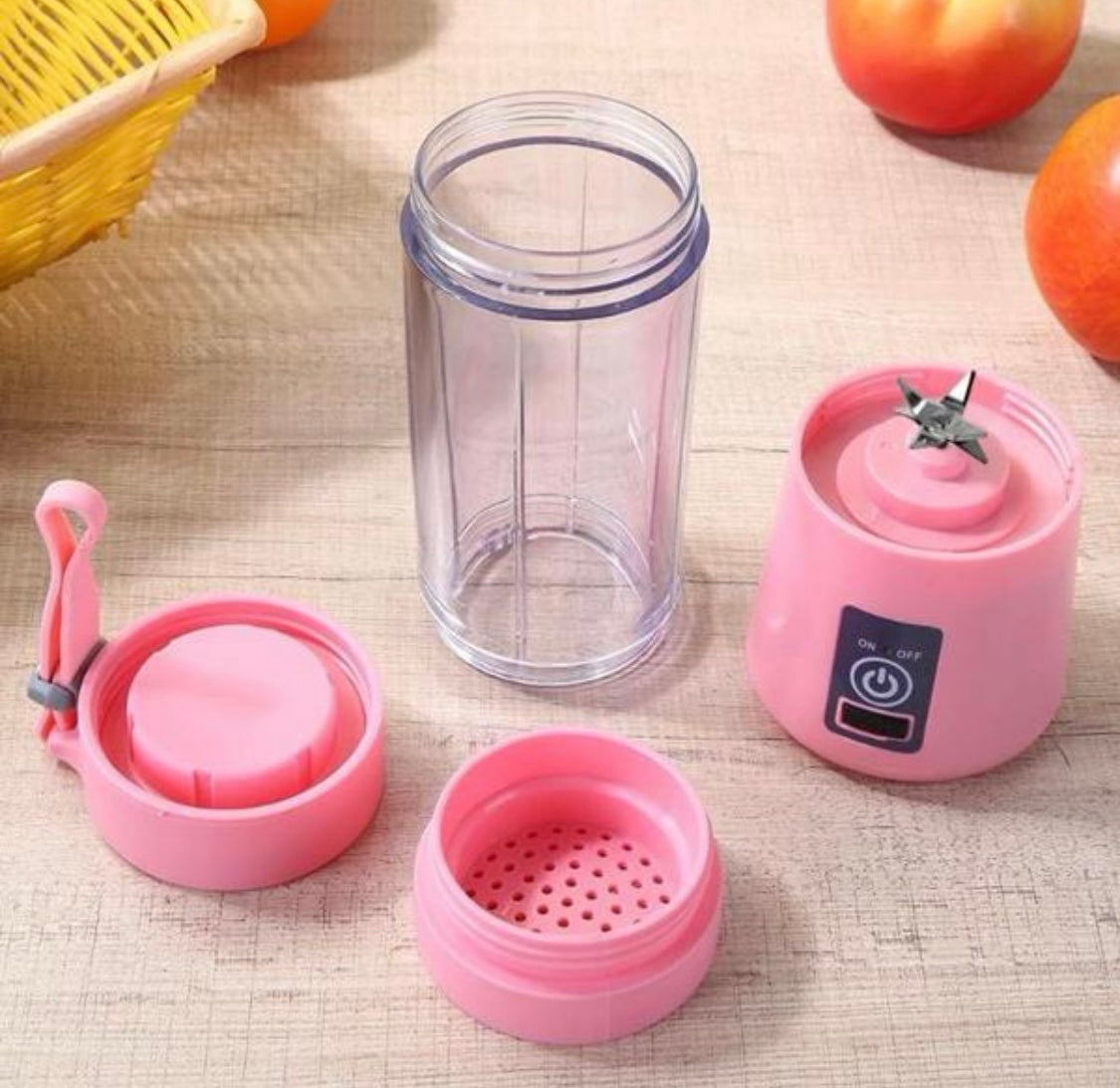 Portable USB Rechargeable Blender Bottle – Personal Smoothie & Juice Maker (380ml)