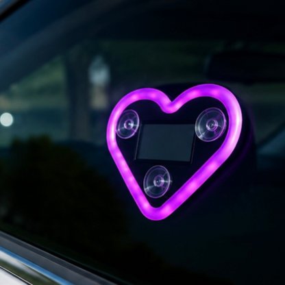 HeartGlow™ Solar LED Car Window Light