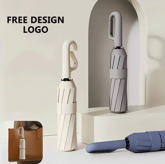 ☂️Smart Hook Handle Folding Umbrella | Compact & Windproof