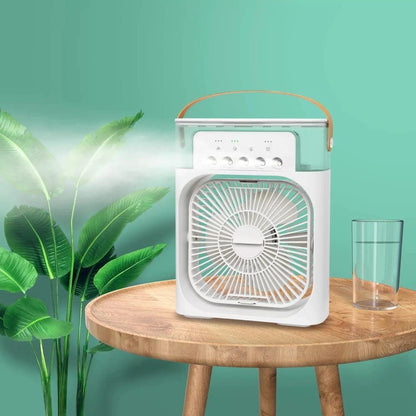 Portable Air Cooler Fan With 7-color Light - Personal Ac Fan