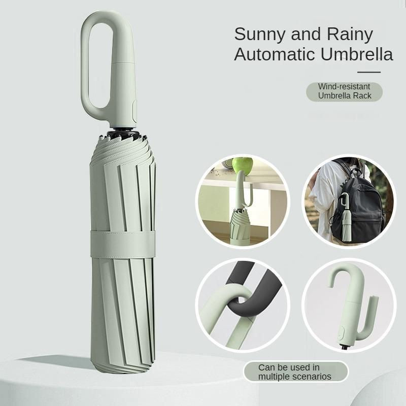 ☂️Smart Hook Handle Folding Umbrella | Compact & Windproof